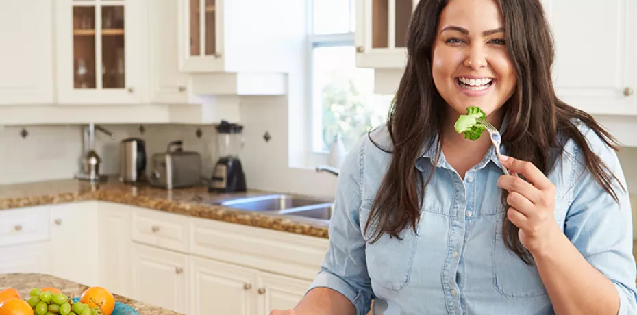 Woman eating