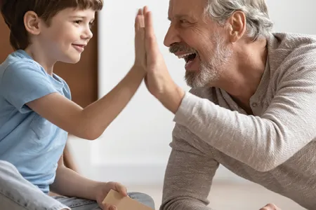 Grandson and grandpa