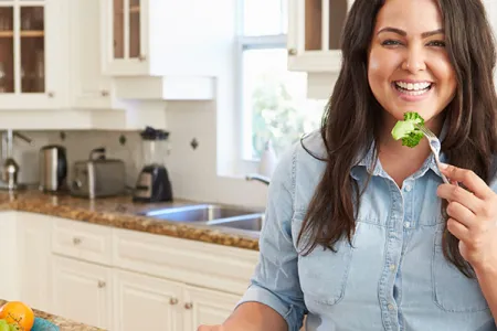 Woman eating