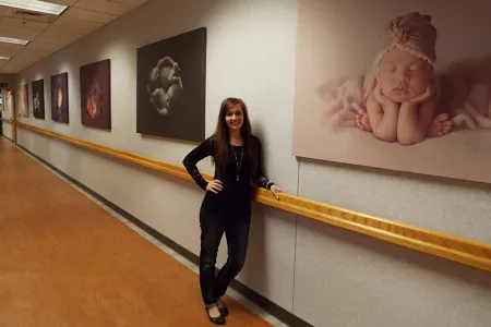 Scottsbluff photographer Nicole Smith’s award-winning baby photos have been featured in magazines and on audio books and now they are being showcased in a big way at Regional West’s Birth and Infant Care Center.